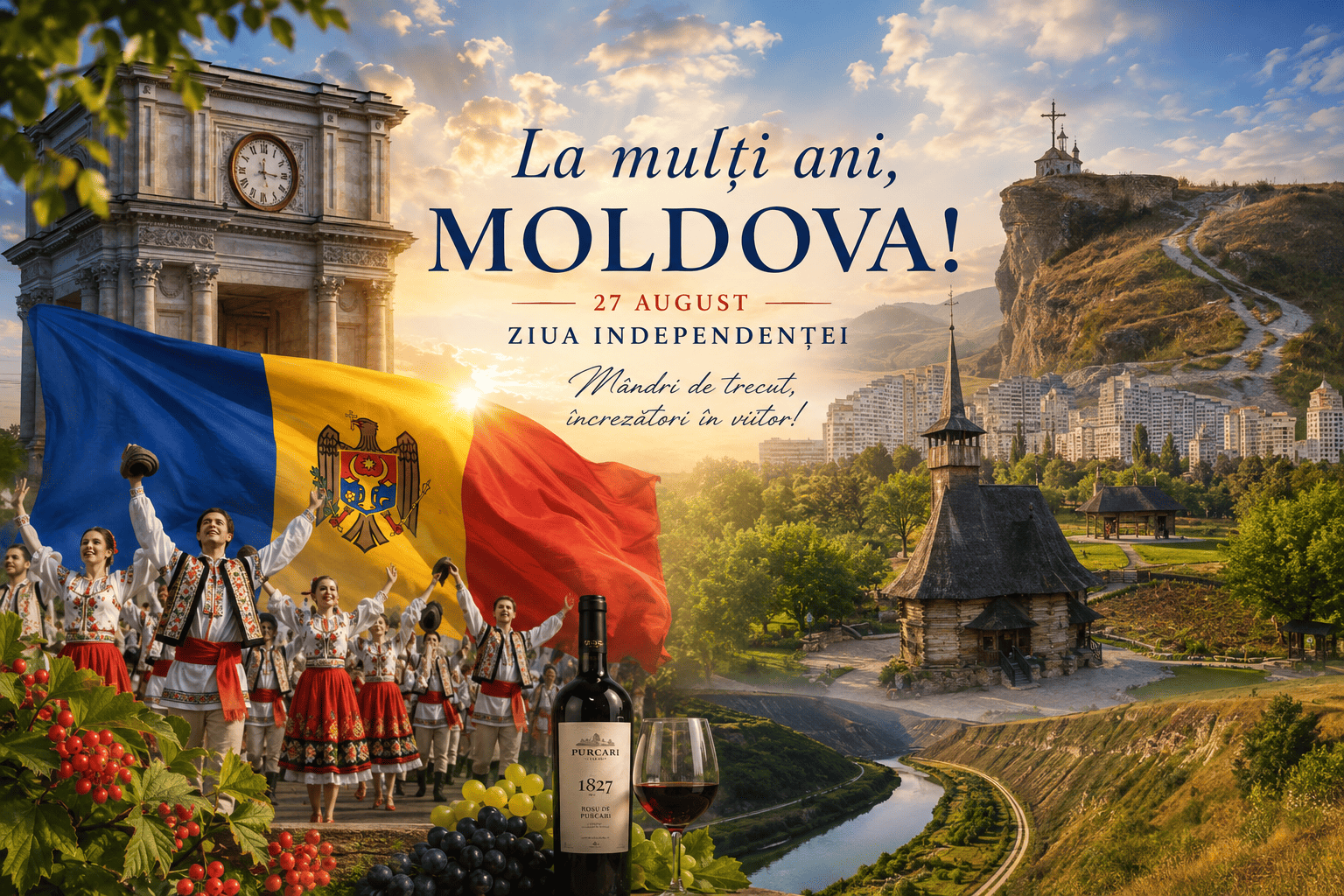 INDEPENDENCE. MOLDOVA.  An exclusive journey. Travel Moldova Agency