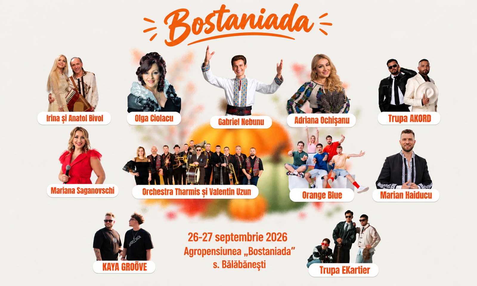 BOSTANIADA 2026 – The Festival That Brings the Taste of Autumn to Bălăbănești!